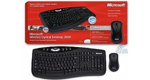 KIT TECLADO E MOUSE SEM FIO WIRELESS MICROSOFT DESKTOP 2000