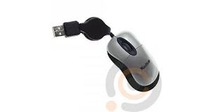 MOUSE KOLKE 107 RETRATIL CINZA USB