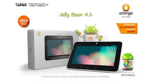 TABLET ORANGE 7030 BRANCO PROC 1.2 GHZ 8 GB, 3G, ANDROID 4.1