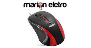 MOUSE GAMER KMEX LAZER 3200DPI ML-R135 PRETO COM VERMELHO