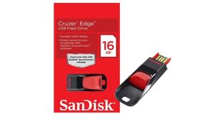 PENDRIVE SANDISK 32GB CRUZER EDGE - COMPACTO, MODERNO E ELEGANTE