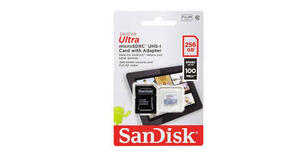 CARTAO SD 256 GB SANDISK ULTRA CASSE 10 COM ADAPTADOR