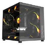 GABINETE GAMER AQUARIO PCYES FORCEFILED MINI BLACK VULCAN
