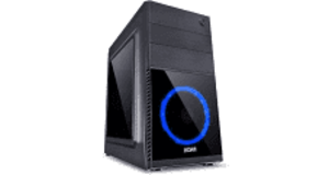 GABINETE PCYES MERCURY FAN LED AZUL MID TOWER