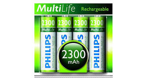 KIT 4 PILHAS PHILIPS AA 2300