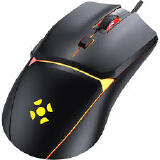 MOUSE GAMER FORTREK CRUSADER 12800DPI PRETO 6 BOTOES