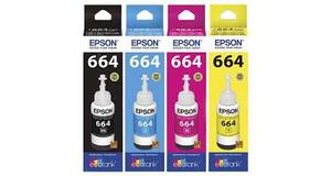 REFIL TINTA EPSON 664 CORES