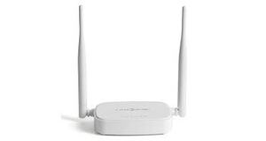 ROTEADOR WIRELESS 300MBPS LINK ONE DUAS ANTENAS 5DBI 4 PORTAS ETHERNET WDS WPS